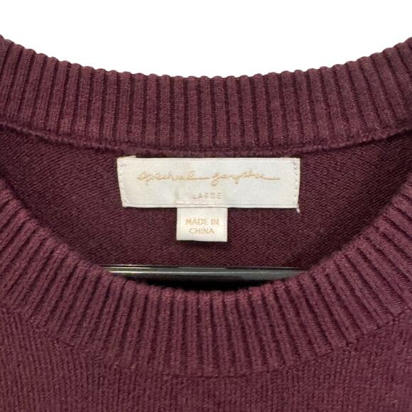 Spiritual Gangster Love Block Party Sweater Womens Size Large Red Rose Gold - Picture 3 of 5